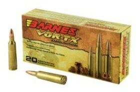 Barnes, VOR-TX, 22-250, 50 Grain, Triple Shock X, Lead Free, 20 Round Box, California Certified Nonlead Ammunition WARNING 22-250 Remington 3,830 Feet per second 50 Grain TSX flat base 20 Rounds per box Lead free Product Description Barnes(R) VOR-TX(R) is precision ammunition loaded with the deadliest bullets on the planet. Barnes, the leader in bullet innovation offers hunters the ultimate in accuracy, terminal performance and handloaded precision in a factory loaded round. Offering double-diameter expansion, maximum weight retention and excellent accuracy, the TSX(R), Tipped TSX(TM), and TSX FN(TM) provide devastating energy transfer. Multiple grooves in the bullet's shank reduce pressure and improve accuracy. Bullets open instantly on contact - no other bullet expands as quickly. Nose peels back into four sharp-edged copper petals. Specifications UPC 716876022458 Manufacturer Barnes Manufacturer Part # 22008 Model VOR-TX Caliber 22-250 Remington Grain Weight 50Gr Type Triple Shock X Description California Certified Nonlead Ammunition Units per Box 20 Units per Case 200 Subcategory Rifle Ammunition CA Certified Nonlead Yes