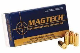 Magtech Sport 45 ACP AUTO Ammo 230 Grain Full Metal Jacket ammo review offers the following information; The Sport line of Magtech was intended for gunmen looking for precision, dependability and superior performance, shot after shot.This 45 ACP Auto Ammo by Magtech is the top pick of numerous competitive shooters. Magtech Sport ammunition is an excellent brand of high quality, low cost target ammunition. Each round is gathered using only the uppermost quality mechanisms and demanding quality control principles at every stage of the development process Magtech has become an industry standard globally with marksmen of all stages of expertise and sold in over 50 countries internationally. Since 1926, Magtech has manufactured its own components, bringing their customers full quality control over every stage of the manufacturing process as well as the final product. Their goal is to market the best ammunition in the industry. Magtech Sport is non-corrosive, new production ammunition in boxer primer and reloadable brass cases. Magtech 45 ACP Auto ammo is packaged in boxes of 50 rounds or cases of 1000 rounds. Purchase a case of Magtech Sport 45 ACP Auto bulk ammo from Target Sports USA and receive free shipping! Magtech Sport ammunition is an excellent brand of high quality, low cost target ammunition Each round is gathered using only the uppermost quality mechanisms and demanding quality control principles at every stage of the development process Magtech has become an industry standard globally with marksmen of all stages of expertise and sold in over 50 countries internationally. MPN 45A UPC 754908119011 Manufacturer MAGTECH SPORT AMMO Caliber 45 ACP AUTO AMMO Bullet Type FMJ-Full Metal Jacket Muzzle Velocity 837 fps Muzzle Energy 356 ft. lbs Primer Boxer Casing Brass Casing Ammo Rating Target Shooting 45 ACP Auto Ammo