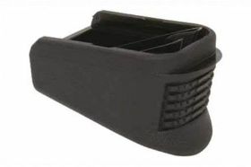 Pearce Grip, Grip Extension, Fits Glock Sub-Compact +3 9mm,+2 40 S&W,+1 45 GAP, Black High Impact Polymer Increased Comfort and Control 1" Additional Gripping Surface Product Description These units replace the magazine base plate and internal floor plate. They will add three rounds to the Glock M26, two rounds to the Glock M27 and M33 and one round to the Glock M39. These extensions will add 1" additional length for better control and comfort. Specifications UPC 605849200392 Manufacturer Pearce Grip Manufacturer Part # PG39-SUB Fit glk sub Model Grip Finish/Color Black Description