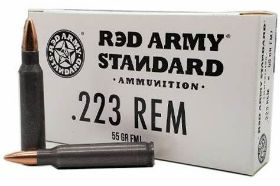 RED ARMY STANDARD 223 REMINGTON AMMO 55 GRAIN FMJ STEEL CASE Red Army Standard 223 Remington Ammo 55 Grain FMJ Steel Case ammo for sale online at cheap discount prices with free shipping available on bulk 223 ammunition only at our online store TargetSportsUSA.com. Target Sports USA carries the entire line of Red Army Standard ammunition for sale online with free shipping on bulk ammo including this Red Army Standard 223 Remington Ammo 55 Grain FMJ Steel Case. Red Army Standard 223 Remington Ammo 55 Grain FMJ Steel Case ammo review offers the following information: Red Army standard is part of CIA (Century International Arms) based in Florida and known for importing ammunition that is not commonly based in the USA. This 223 ammo is produced in Russia where ammunition production is more of an art and for over a quarter century they have perfected this art, using only the highest quality components and powders to produce an extraordinary product. The end result of this is consumers are able to receive a high quality product for pennies on the dollar, ideal for anyone hitting the range or looking to test out a new AR chambered in 223. Though this ammo is non-reloadable, it is extremely reliable and accurate, allow shooters to hit with the same precision, shot after shot. Perfectly packaged in box of 20 and and 1000 rounds per Case, this specific ammo is 56 grain Full Metal Jacket, using a non-corrosive Berdan primers, and steel casings Red Army standard is part of CIA (Century International Arms) based in Florida and known for importing ammunition that is not commonly based in the USA Red Army ammo goes through a specific process in which it is initially covered in a seal so that while it’s being fired, it will go through non-AK platforms firearms with the same ease. MPN AM3089 UPC 787450579842 Manufacturer RED ARMY STANDARD AMMO Caliber 223 REMINGTON AMMO Bullet Type Full Metal Jacket Muzzle Velocity fps Muzzle Energy ft. lbs Primer Berdan Casing Steel Casing Ammo Rating Target and Practice Shooting 223 Ammo