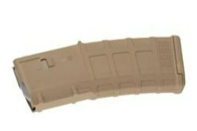 Magpul Industries, Magazine, M3, 223 Rem/556NATO, 30Rd, Fits AR Rifles, Medium Coyote Tan Finish 30RD capacity Polymer construction Anti-tilt, self-lubricating follower Ribbed gripping surface Flared floorplate Over-travel insertion stop Product Description The next-generation PMAG 30 GEN M3 is a 30-round 5.56x45 NATO (.223 Remington) polymer magazine for AR15/M4 compatible weapons. Along with expanded feature set and compatibility, the GEN M3 incorporates new material technology and manufacturing processes for enhanced strength, durability, and reliability to exceed rigorous military performance specifications. While the GEN M3 is optimized for Colt-spec AR15/M4 platforms, modified internal and external geometry also permits operation with a range of additional weapons such as the HK(R) 416/MR556A1/M27 IAR, British SA-80, FN(R) SCAR(TM) MK 16/16S, and others Specifications UPC 840815117162 Manufacturer Magpul Industries Manufacturer Part # MAG557-MCT Type Magazine Model M3 Caliber 223 Remington Caliber 556NATO Capacity 30Rd Color Coyote Fit AR Rifles Subcategory