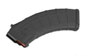 Magpul Industries, Magazine, MOE, 7.62X39, 30Rd, Fits AK Rifles, Black Finish 30RD capacity Polymer construction Anti-tilt, self lubricating follower Ribbed gripping surface Flared floorplate Stainless steel spring Product Description The PMAG 30 AK/AKM MOE is an inexpensive, lightweight, high reliability 30-round polymer magazine designed for Kalashnikov pattern rifles in 7.62x39mm (AK-47, AKM, AKS, SIG556R and others.) It features a removable floorplate, constant curve geometry, and a high-reliability/low-friction follower for the affordable performance you expect from a MOE PMAG. Specifications UPC 873750009056 Manufacturer Magpul Industries Manufacturer Part # MAG572-BLK Type Magazine Model AK MOE Model PMAG Caliber 7.62X39 Capacity 30Rd Color Black Fit AK-47 Subcategory